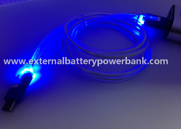 LED হাল্কা 4 রং মাইক্রো USB ডেটা ট্রান্সফার কেবল / ইউএসবি ডাটা ক্যাবল চার্জিং