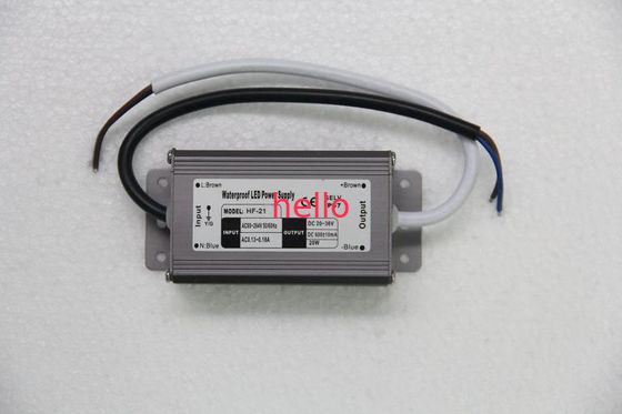 একটি IP68 650mA 21W কনস্ট্যান্ট এলইডি পাওয়ার সাপ্লাই 20V - 36V ডিসি, পালটে শক্তি সরবরাহ