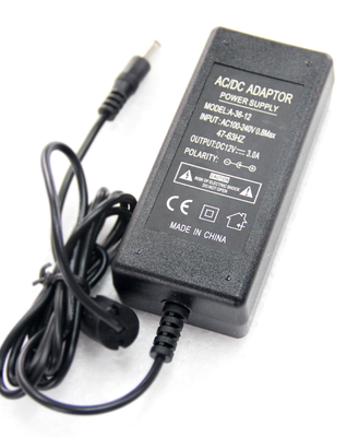 ব্ল্যাক 60W 60Hz এসি 12 ভোল্ট পাওয়ার অ্যাডাপ্টার 12 ভোল্ট স্থিতিশীল পালটানোর সঙ্গে IP54 করতে