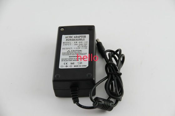 IP54 12V 5A ওভারলোড সুরক্ষা সঙ্গে LED এসি ডিসি পাওয়ার অ্যাডাপ্টার GB9254, EMC