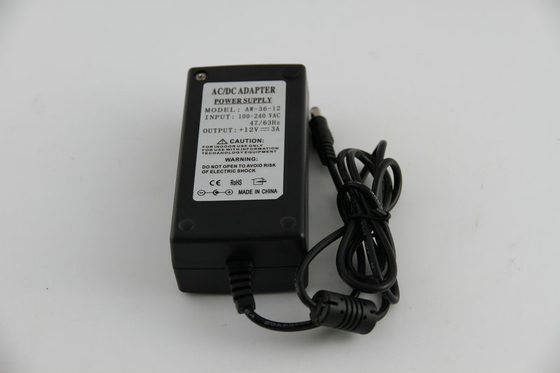 EN55022 ল্যাম্প এসি 12V ডিসি পাওয়ার অ্যাডাপ্টার 36W স্বয়ংক্রিয় পুনরুদ্ধার, সিই / Rosh