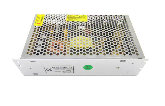 মেটাল 20A 12V স্যুইচিং পাওয়ার সাপ্লাই 250W হাই-পাত্র, ROHS সার্টিফাইড