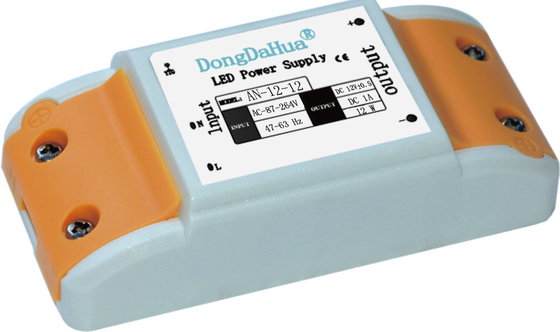 12W 1A নং জলরোধী প্লাস্টিক ক্ষেত্রে LED পাওয়ার সাপ্লাই / নেতৃত্বে চালক