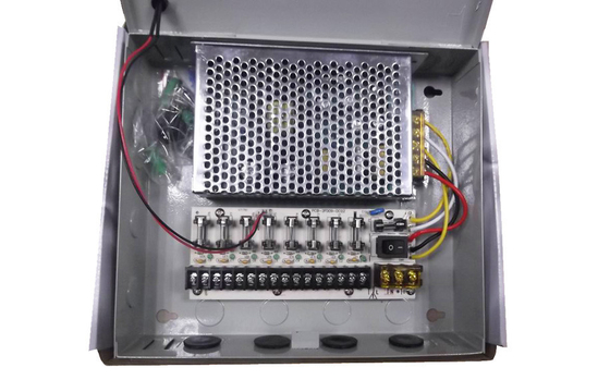 12V 5Amps সিসিটিভি পাওয়ার সাপ্লাই বক্স 9 চ্যানেল, CCTV ক্যামেরা পাওয়ার সাপ্লাই
