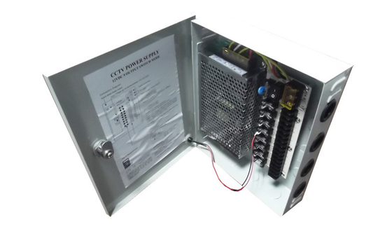 12V 5Amps সিসিটিভি পাওয়ার সাপ্লাই বক্স 9 চ্যানেল, CCTV ক্যামেরা পাওয়ার সাপ্লাই