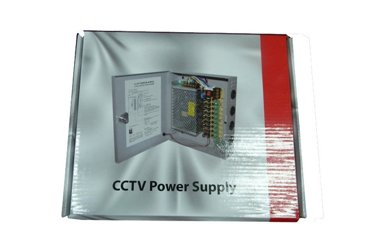 12V 5Amps সিসিটিভি পাওয়ার সাপ্লাই বক্স 9 চ্যানেল, CCTV ক্যামেরা পাওয়ার সাপ্লাই