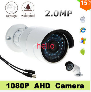 সনি IMX322 সেন্সর Cmos1080P আবদ CCTV ক্যামেরা, জলরোধী সুরক্ষা বুলেট ক্যামেরা
