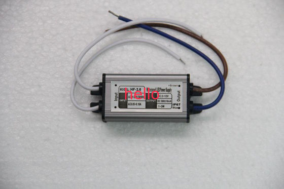 LED আলোর জন্য জলরোধী একটি IP68 50Hz কনস্ট্যান্ট 12 ভোল্ট ডিসি পাওয়ার সাপ্লাই 300mA