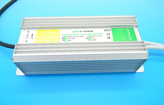 AC100 - 240V একটি IP68 LED জলরোধী ড্রাইভার, কনস্ট্যান্ট LED ড্রাইভার 12V 5A