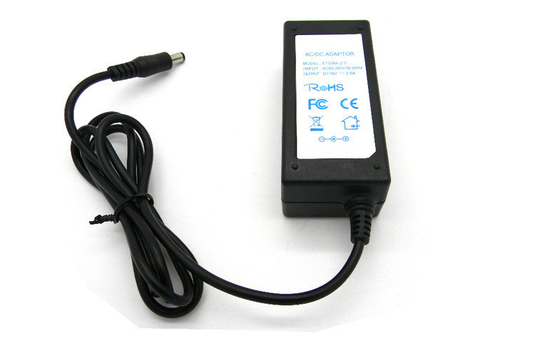 জন্য LED হাল্কা ইইউ প্লাগ 18Volt 45W ডেস্কটপ ডিসি পাওয়ার সাপ্লাই শর্ট সার্কিট
