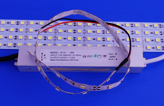 15W 12Vdc নেতৃত্বাধীন স্ট্রিপ, আলংকারিক আলোর জন্য বহিরঙ্গন নেতৃত্বে কনস্ট্যান্ট ভোল্টেজ ড্রাইভার