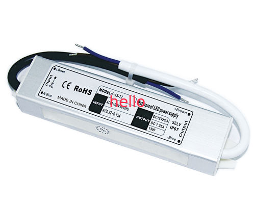 24V ডিসি 15W জলরোধী LED ড্রাইভার নমনীয় ও স্ট্রিপ আলোর জন্য EN55022