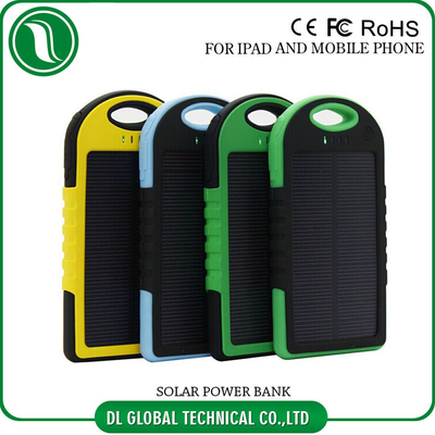 আল্ট্রা পাতলা 4000mah 5000mAh পোর্টেবল মোবাইল পাওয়ার ব্যাংক সৌর শক্তি ব্যাটারি ব্যাংক