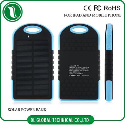 আল্ট্রা পাতলা 4000mah 5000mAh পোর্টেবল মোবাইল পাওয়ার ব্যাংক সৌর শক্তি ব্যাটারি ব্যাংক