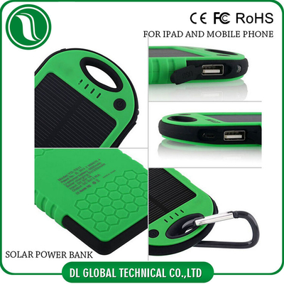 আল্ট্রা পাতলা 4000mah 5000mAh পোর্টেবল মোবাইল পাওয়ার ব্যাংক সৌর শক্তি ব্যাটারি ব্যাংক