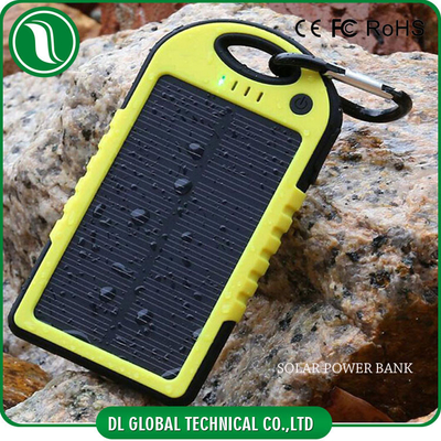 আল্ট্রা পাতলা 4000mah 5000mAh পোর্টেবল মোবাইল পাওয়ার ব্যাংক সৌর শক্তি ব্যাটারি ব্যাংক
