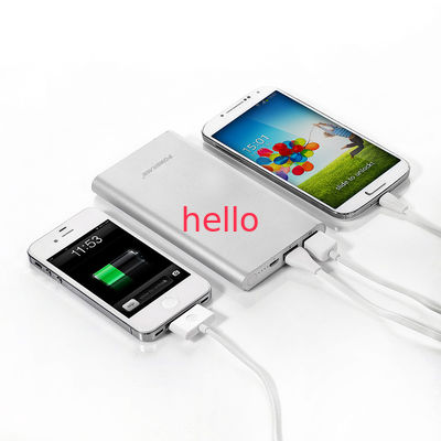 ইউনিভার্সাল 10000MAH পোর্টেবল মোবাইল পাওয়ার ব্যাংক লিথিয়াম পলিমার সেল ফাস্ট চার্জিং