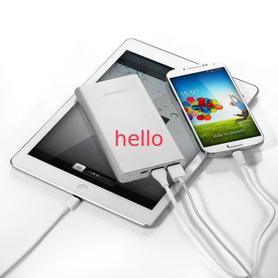 ইউনিভার্সাল 10000MAH পোর্টেবল মোবাইল পাওয়ার ব্যাংক লিথিয়াম পলিমার সেল ফাস্ট চার্জিং