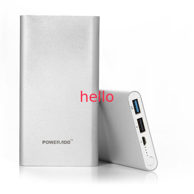 ইউনিভার্সাল 10000MAH পোর্টেবল মোবাইল পাওয়ার ব্যাংক লিথিয়াম পলিমার সেল ফাস্ট চার্জিং